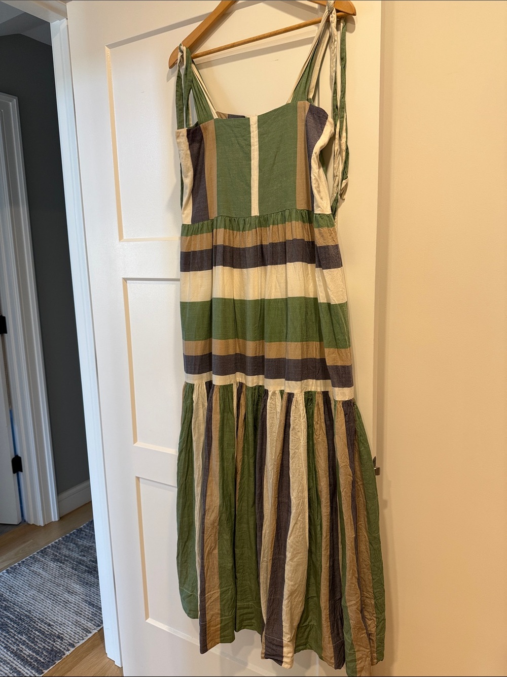 Mirth Green Striped Maxi Dress - Picture 2 of 8